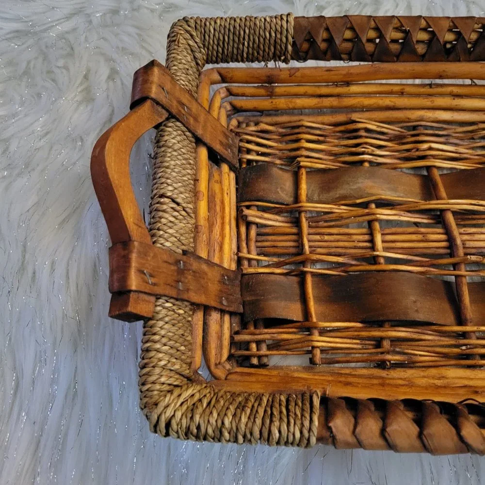 Rectangular Wooden Basket